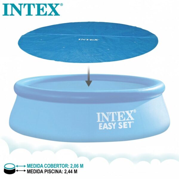 Poolabdeckung Intex 29020 EASY SET Ø 244 cm 206 x 206 cm – Bild 3