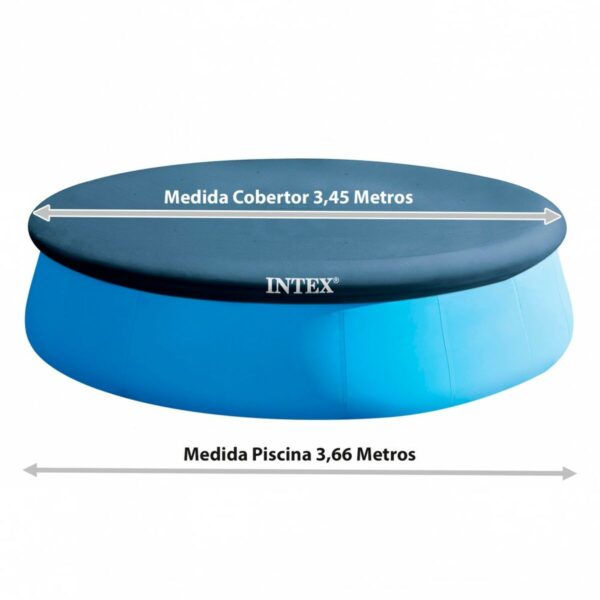 Poolabdeckung Intex 28022 EASY SET 366 x 20 x 366 cm – Bild 4