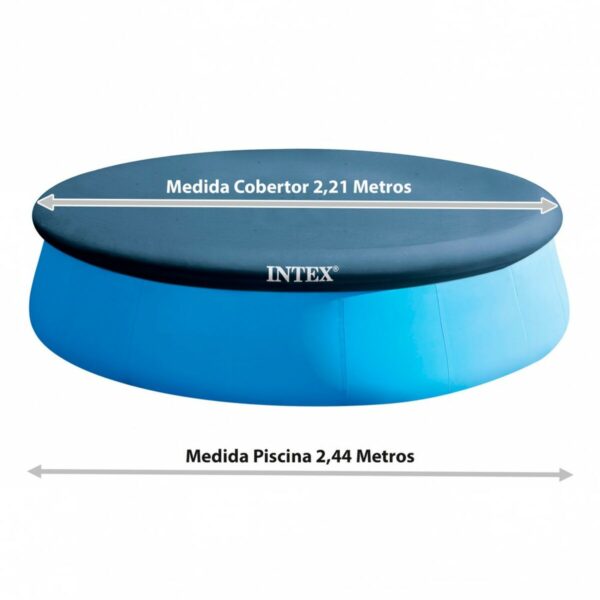 Poolabdeckung Intex 28020 EASY SEY 221 x 30 x 221 cm – Bild 4