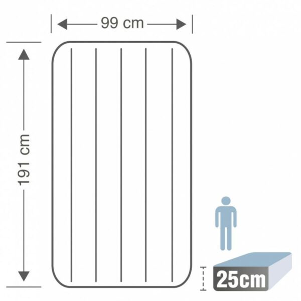 Luftmatratze Intex 99 x 25 x 191 cm (4 Stück) – Bild 5