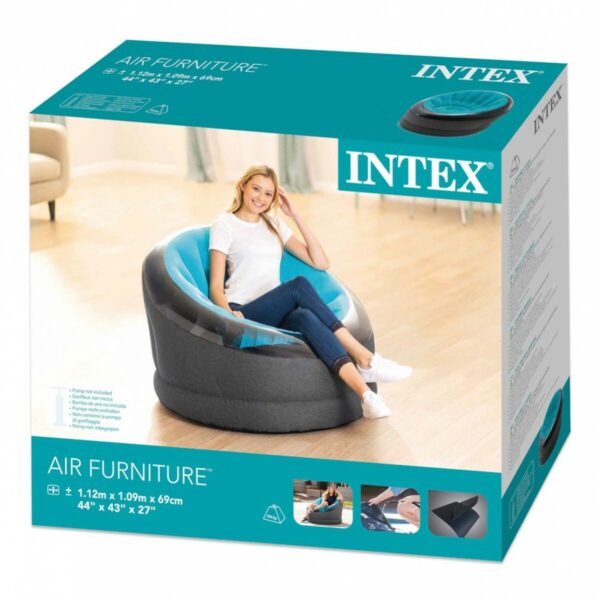 Aufblasbarer Sessel Intex EMPIRE 112 x 69 x 109 cm (3 Stück) – Bild 6