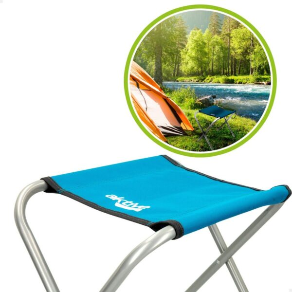 Klapphocker Aktive Blau Camping 30 x 37 x 40 cm (4 Stück) – Bild 2
