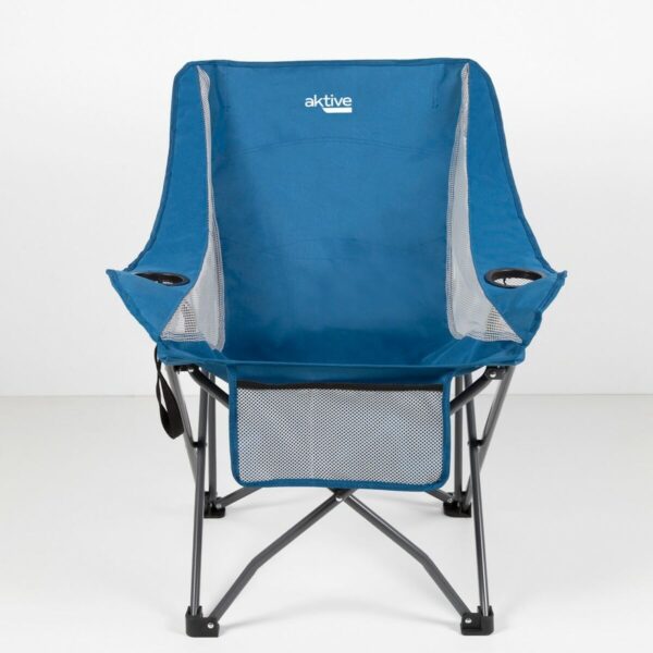 Camping Klappstuhl Aktive Blau 48 x 86 x 50 cm (2 Stück) – Bild 3