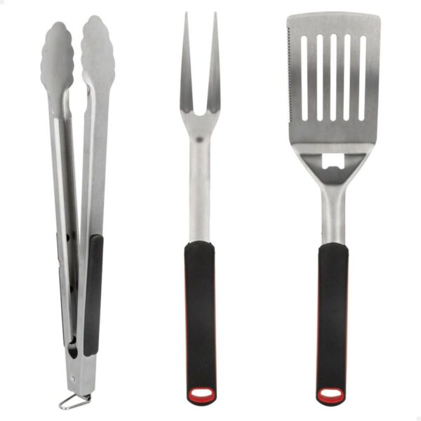 Grillwerkzeug-Set Aktive 3 Stücke Grill Edelstahl 9 x 41 x 5 cm (4 Stück) – Bild 2