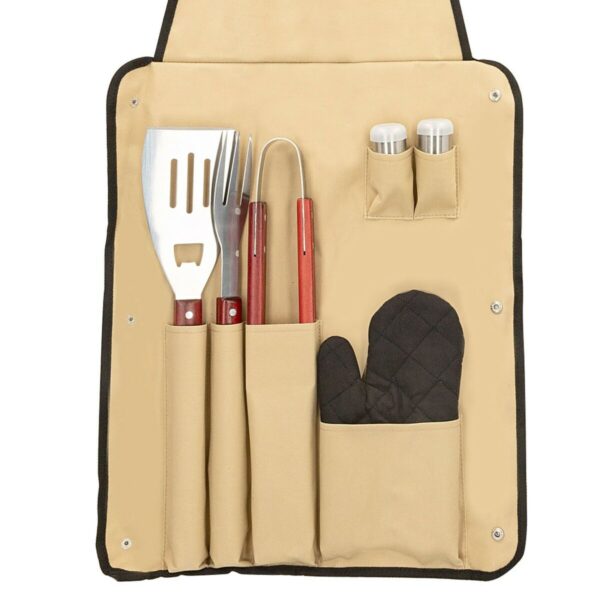 Grillwerkzeug-Set Aktive 7 Stücke Grill Edelstahl 42 x 67 x 3 cm (4 Stück) – Bild 4