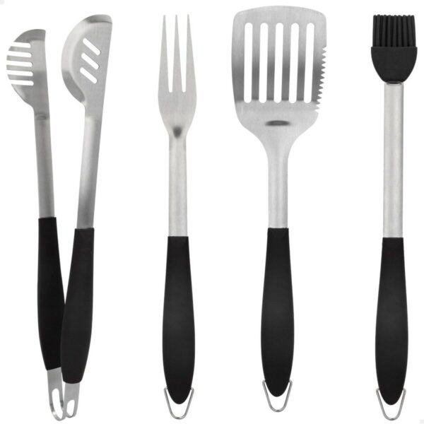 Grillwerkzeug-Set Aktive 4 Stücke Grill Edelstahl 10 x 42 x 4 cm (4 Stück) – Bild 2