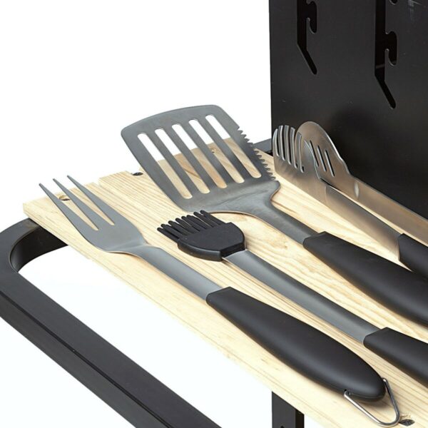 Grillwerkzeug-Set Aktive 4 Stücke Grill Edelstahl 10 x 42 x 4 cm (4 Stück) – Bild 3