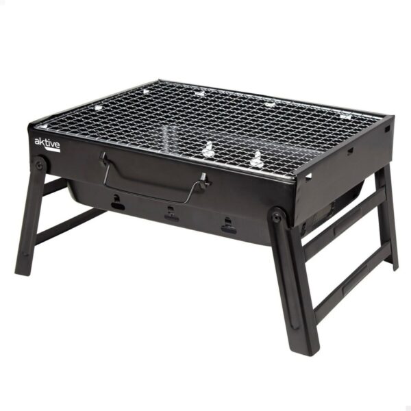 Grill Tragbarer Aktive rechteckig Schwarz Stahl 40 x 20 x 28 cm – Bild 2