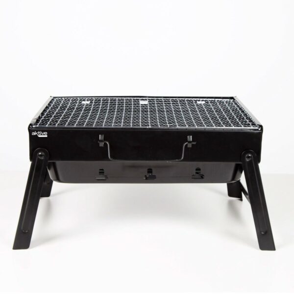 Grill Tragbarer Aktive rechteckig Schwarz Stahl 40 x 20 x 28 cm – Bild 3