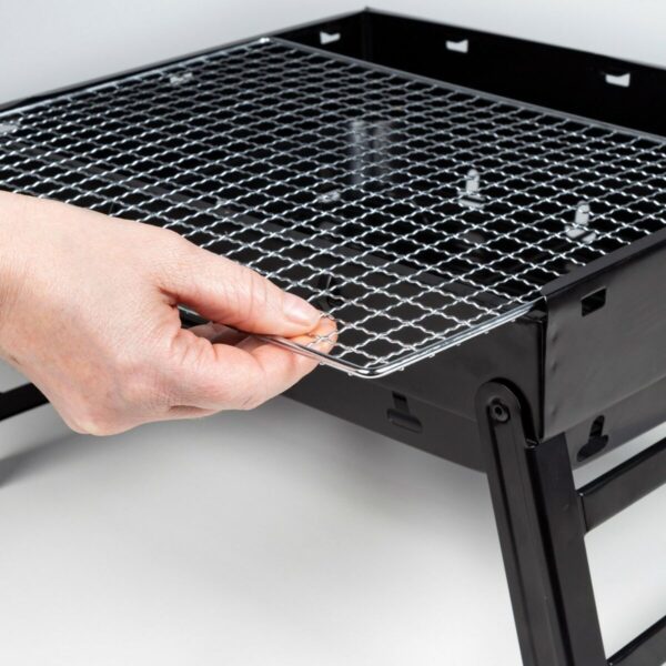 Grill Tragbarer Aktive rechteckig Schwarz 50 x 23 x 30 cm (2 Stück) – Bild 4