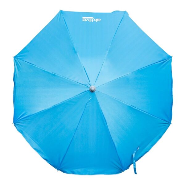 Solskærm Aktive UV50 Ø 180 cm Blau Polyester Aluminium 180 x 187,5 x 180 cm (12 Stück) – Bild 3