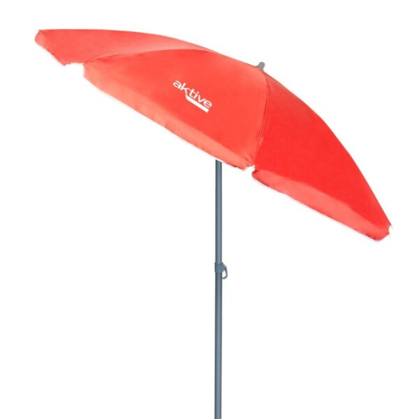 Solskærm Aktive UV50 Ø 180 cm Koralle Polyester Aluminium 180 x 187 x 180 cm (12 Stück) – Bild 2