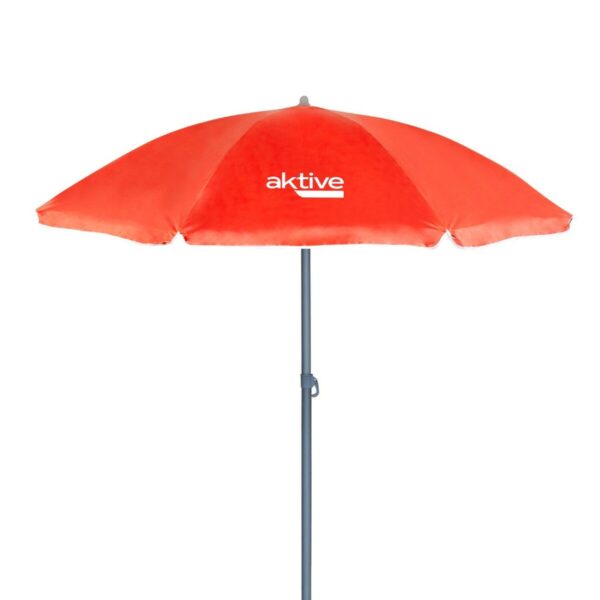 Solskærm Aktive UV50 Ø 180 cm Koralle Polyester Aluminium 180 x 187 x 180 cm (12 Stück) – Bild 7