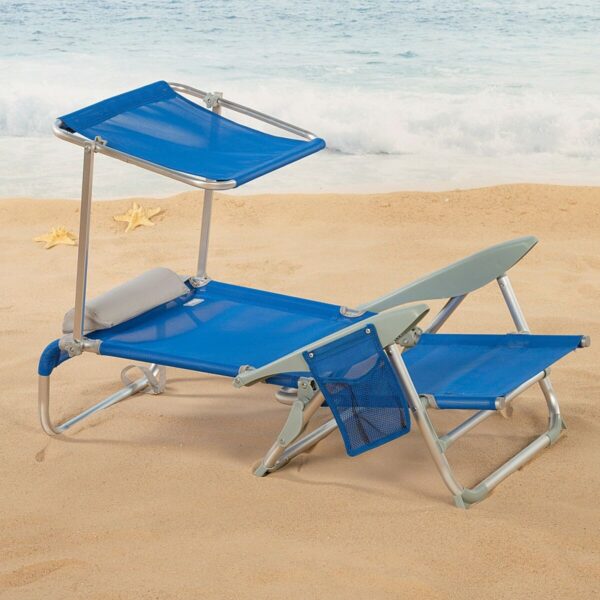 Strandstuhl Aktive Blau 47 x 67 x 43 cm (2 Stück) – Bild 6