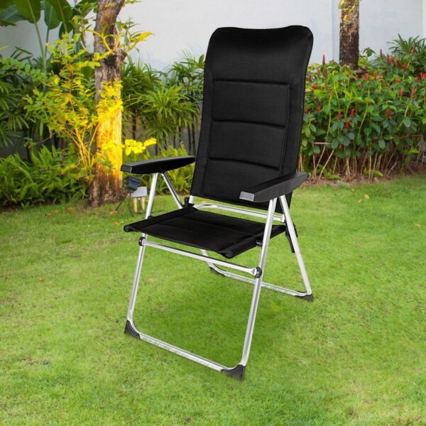 Strandstuhl Aktive Deluxe Biegsam Schwarz 49 x 123 x 67 cm (2 Stück) – Bild 3