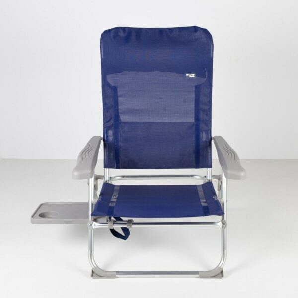 Strandstuhl Aktive Slim Biegsam Marineblau 47 x 89 x 57 cm (2 Stück) – Bild 6