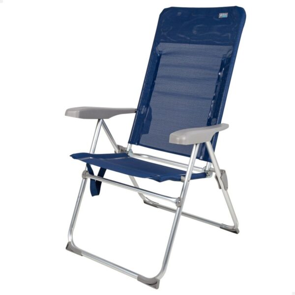 Strandstuhl Aktive Slim Biegsam Marineblau 47 x 107 x 66 cm (4 Stück) – Bild 2
