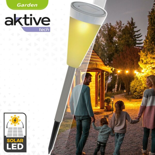 Solar-Gartenpfahl Aktive Kunststoff 6,7 x 39 x 6,7 cm (24 Stück) – Bild 3