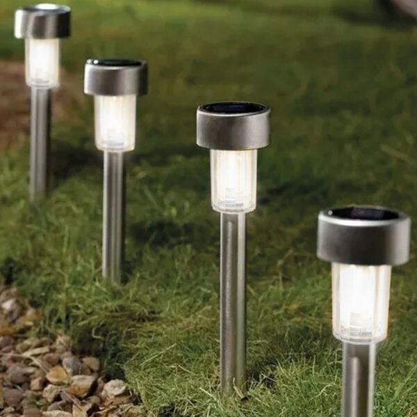 Solar-Gartenpfahl Aktive Kunststoff 5,5 x 36 x 5,5 cm (24 Stück) – Bild 3