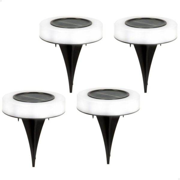 Solar-Gartenpfahl-Set Aktive 4 Stücke ABS 10,5 x 12,5 x 10,5 cm (6 Stück) – Bild 2