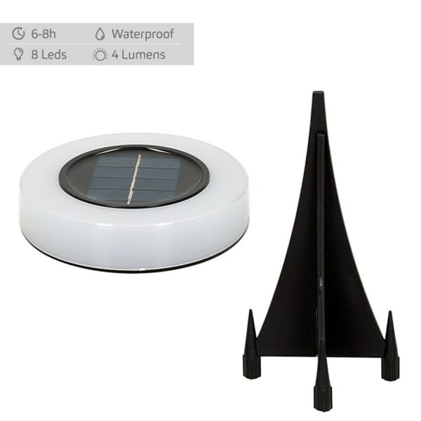 Solar-Gartenpfahl-Set Aktive 4 Stücke ABS 10,5 x 12,5 x 10,5 cm (6 Stück) – Bild 6