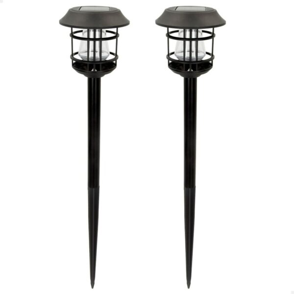 Solar-Gartenpfahl-Set Aktive 2 Stücke Edelstahl Kunststoff 13 x 55 x 13 cm (4 Stück) – Bild 2