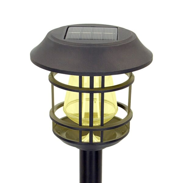 Solar-Gartenpfahl-Set Aktive 2 Stücke Edelstahl Kunststoff 13 x 55 x 13 cm (4 Stück) – Bild 4