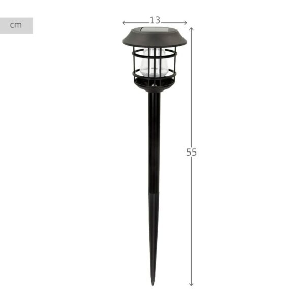 Solar-Gartenpfahl-Set Aktive 2 Stücke Edelstahl Kunststoff 13 x 55 x 13 cm (4 Stück) – Bild 5