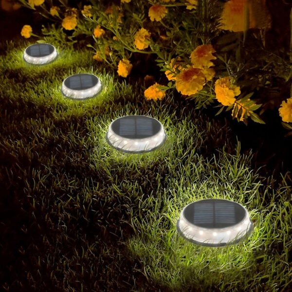 Solar-Gartenpfahl-Set Aktive 2 Stücke Kunststoff 12 x 13,5 x 12 cm (6 Stück) – Bild 3