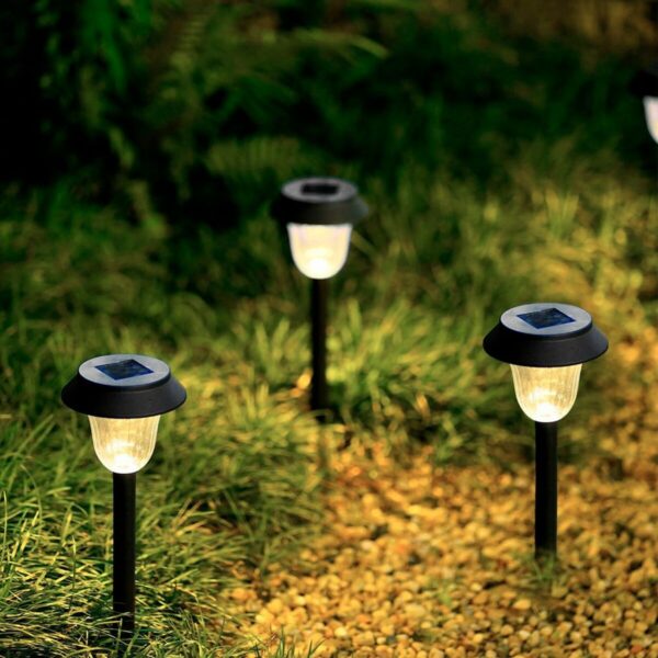 Solar-Gartenpfahl-Set Aktive 6 Stücke Edelstahl Kunststoff 10 x 38 x 10 cm (4 Stück) – Bild 5