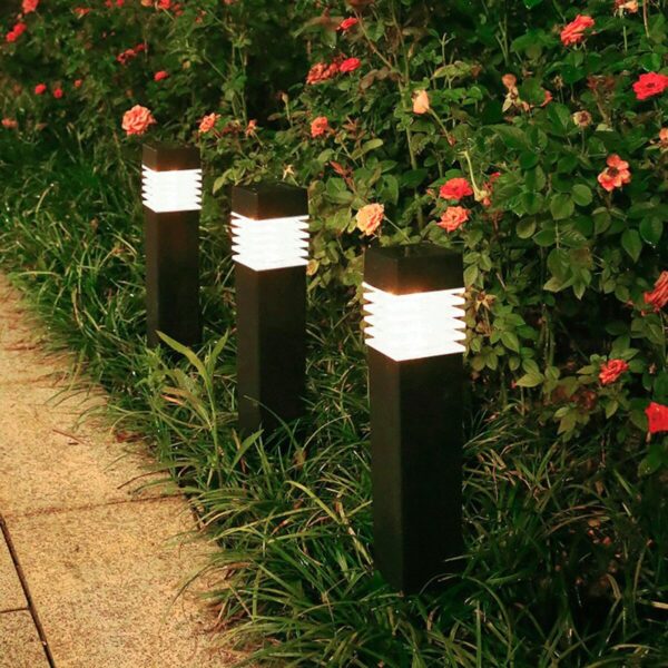Solar-Gartenpfahl-Set Aktive 4 Stücke Kunststoff 6 x 39,5 x 6 cm (4 Stück) – Bild 7