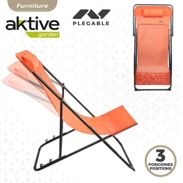 Liegestuhl Aktive Orange 53 x 87 x 78 cm (4 Stück) – Bild 4
