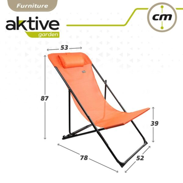 Liegestuhl Aktive Orange 53 x 87 x 78 cm (4 Stück) – Bild 5