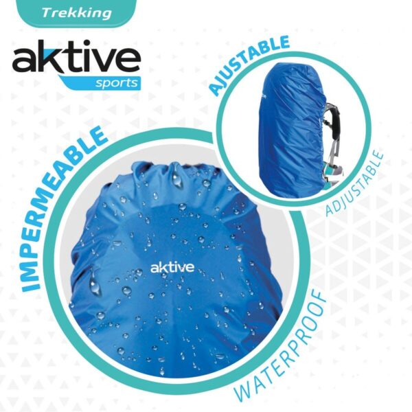 Wasserdichte Rucksackhülle Aktive Blau – Bild 3