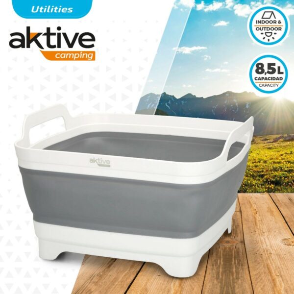 Spülbecken Aktive Biegsam 8,5 L Camping 30,5 x 20 x 30 cm 6 Stück – Bild 3