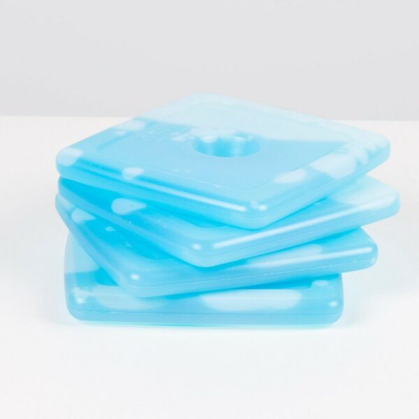 Kältespeicher Aktive Blau 13,5 x 12,5 x 1,5 cm (12 Stück) – Bild 6