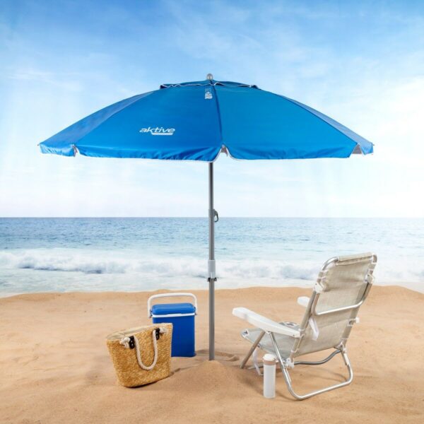 Solskærm Aktive Blau Polyester Aluminium 200 x 205 x 200 cm (6 Stück) – Bild 3