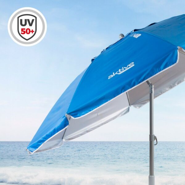 Solskærm Aktive Blau Polyester Aluminium 200 x 205 x 200 cm (6 Stück) – Bild 4
