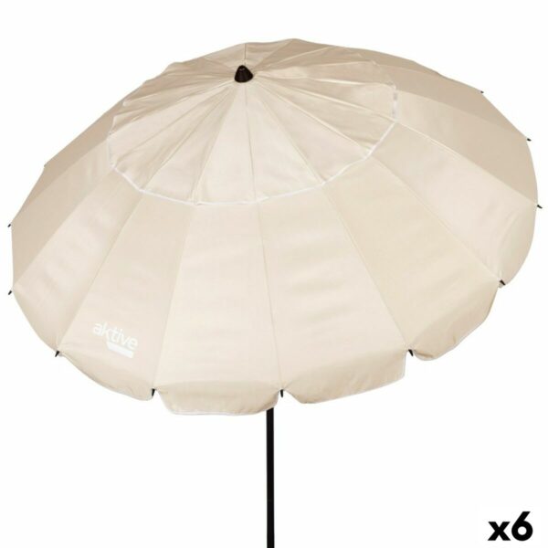 Solskærm Aktive Creme Aluminium 240 x 235 x 240 cm (6 Stück)