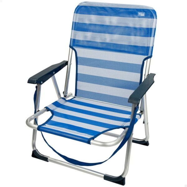 Strandstuhl Aktive Biegsam Blau 44 x 72 x 35 cm (4 Stück) – Bild 2