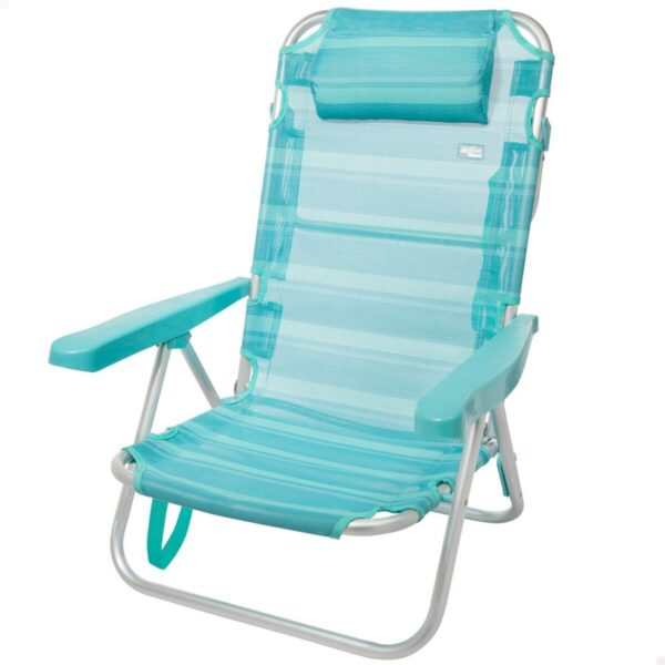 Strandstuhl Aktive Biegsam türkis 48 x 84 x 46 cm (2 Stück) – Bild 2
