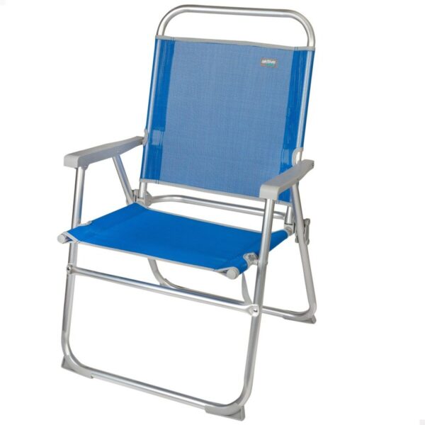Strandstuhl Aktive Gomera Blau 48 x 88 x 50 cm Aluminium Biegsam (4 Stück) – Bild 2