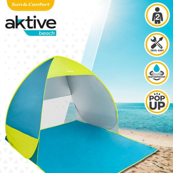 Windschutz Aktive Blau grün Polyester 160 x 110 x 140 cm – Bild 3