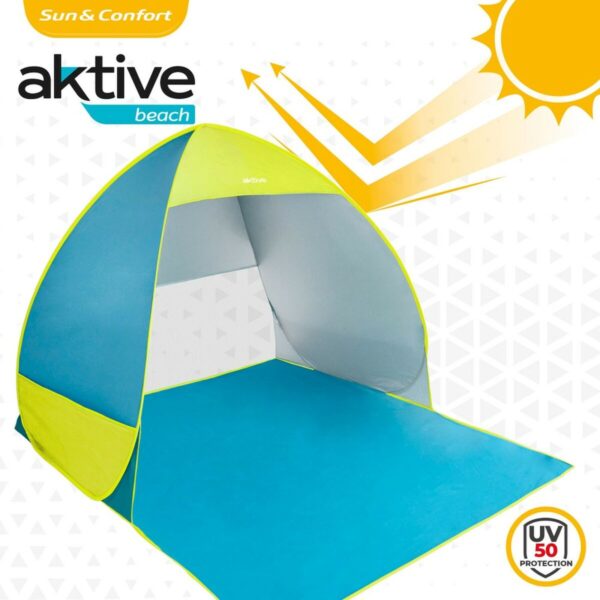 Windschutz Aktive Blau grün Polyester 160 x 110 x 140 cm – Bild 4