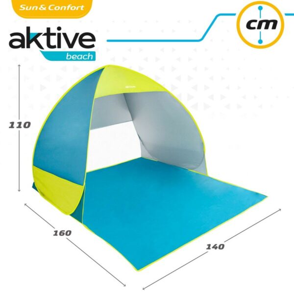 Windschutz Aktive Blau grün Polyester 160 x 110 x 140 cm – Bild 6