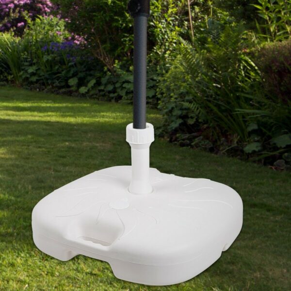 Fuß für Sonnenschirm Aktive Weiß Ø 32 mm Ø 20 mm 45 x 29 x 45 cm (5 Stück) – Bild 3