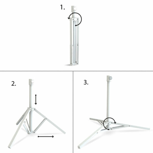 Fuß für Sonnenschirm Aktive 78,5 x 58,5 x 78,5 cm 78 x 58 x 78 cm (4 Stück) – Bild 3