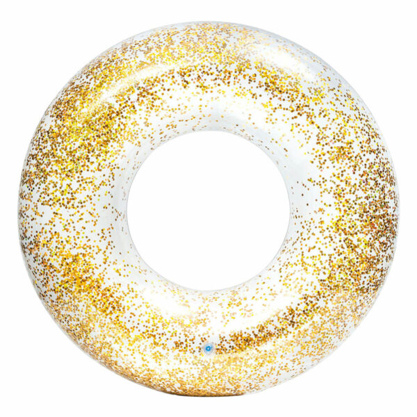 Aufblasbarer Donut-Schwimmhilfe Intex Durchsichtig Glitzernd Ø 119 cm (6 Stück) – Bild 2
