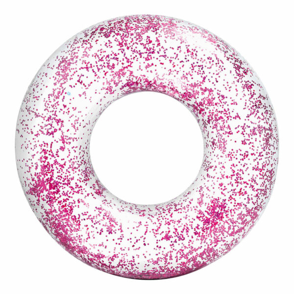 Aufblasbarer Donut-Schwimmhilfe Intex Durchsichtig Glitzernd Ø 119 cm (6 Stück) – Bild 3
