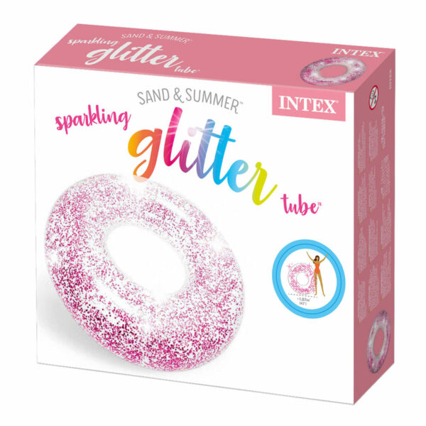 Aufblasbarer Donut-Schwimmhilfe Intex Durchsichtig Glitzernd Ø 119 cm (6 Stück) – Bild 6
